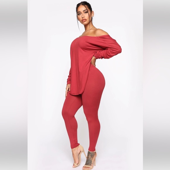 Fashion Nova Pants - NEW Fashion Nova Don’t Get It Twisted Pants / Leggings in Mauve / Pinkish Red